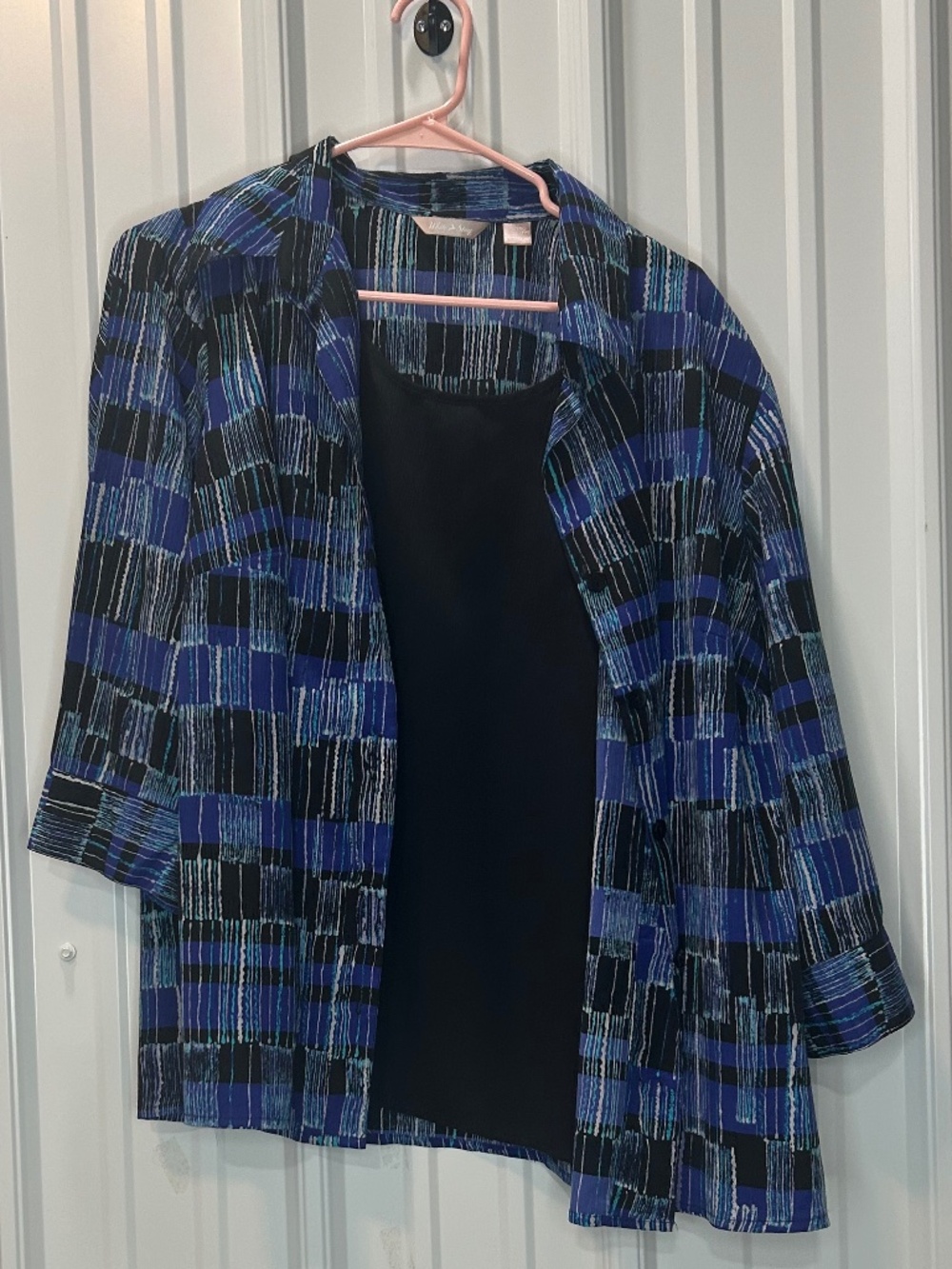 Blue mixed top
